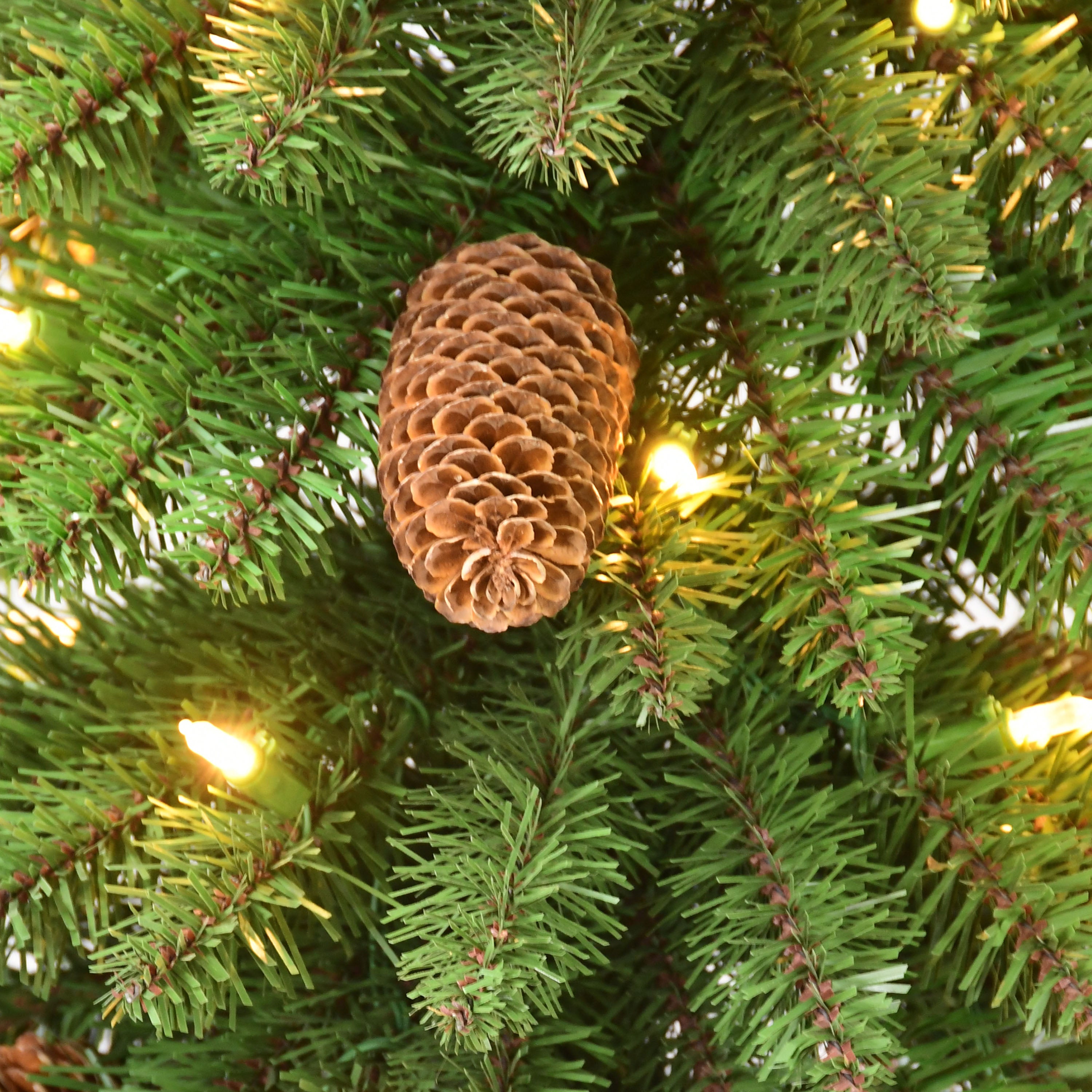 3 Pre-Lit Christmas Trees